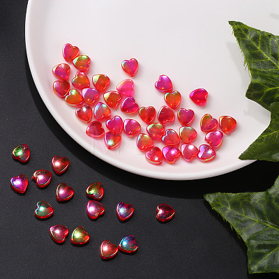 100Pcs Eco-Friendly Transparent Acrylic Beads TACR-YW0001-07A-1