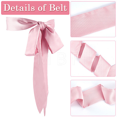 Long Thin Chiffon Silk-like Chain Belts for Women Girls AJEW-WH20001-48E-1