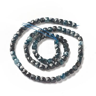 Natural Blue Tourmaline Beads Strands G-G989-B04-1