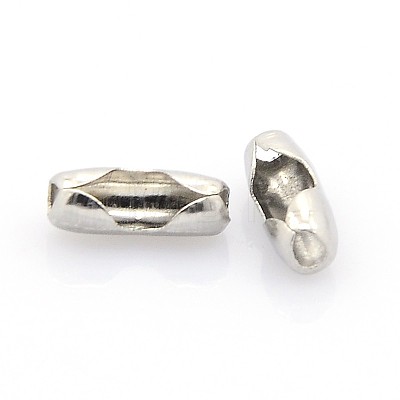 Tarnish Resistant Stainless Steel Ball Chain Connectors X-STAS-L018E-P-1