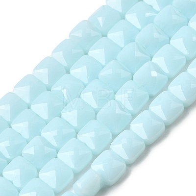 Opaque Glass Beads Strands GLAA-L050-C14-1
