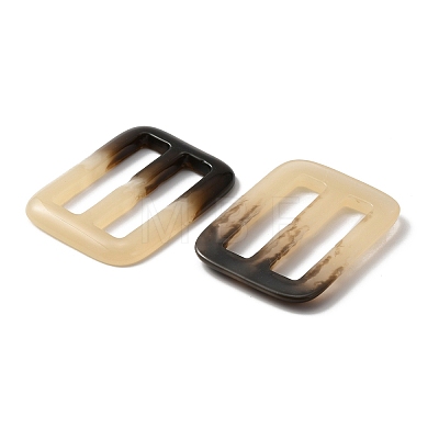 Rectangle Resin Buckle Clasps FIND-WH0129-33D-1