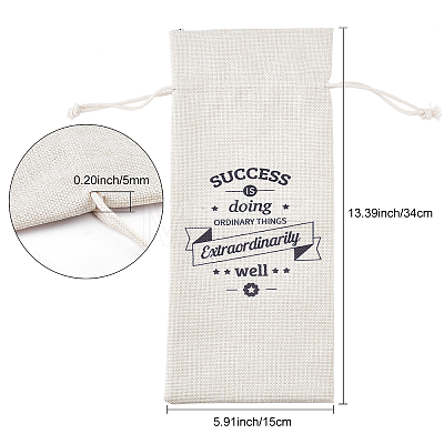 Jute Cloth Wine Packing Bags ABAG-WH0005-72G-1