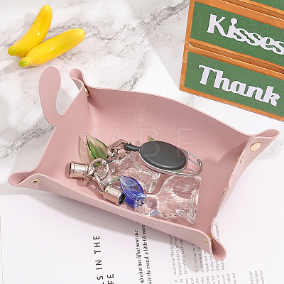 Leather Cartoon Cat Shape Cosmetics Jewelry Plate FIND-WH0152-14B-1