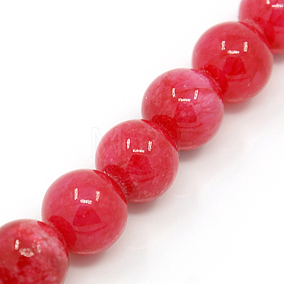 Dyed Natural Jade Beads Strands X-G-D434-8mm-08-1-1