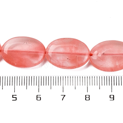 Cherry Quartz Glass Beads Strands G-L605-F02-02-1