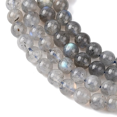 Natural Labradorite Round Bead Strands G-M263-B-03-1