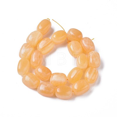 Natural Orange Calcite Beads Strands G-I259-02-1