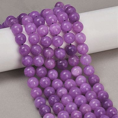Dyed Natural Malaysia Jade Beads Strands G-G021-02C-05-1