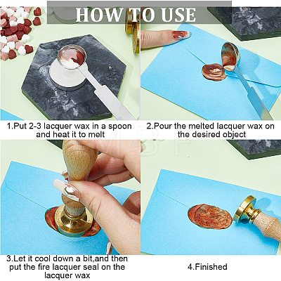 200Pcs Octagon Sealing Wax Particles with 1Pc Stainless Steel Spoon and 3Pcs Flat Round Candles and 1Pc Iron Beading Tweezers DIY-CP0009-31-1