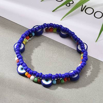Glass Seed Beads Stretch Bracelets BJEW-JB06291-04-1