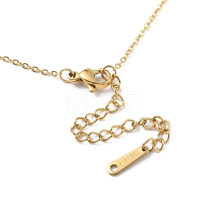 Ion Plating(IP) 304 Stainless Steel Cable Chain Necklace for Men Women NJEW-M200-01G-1
