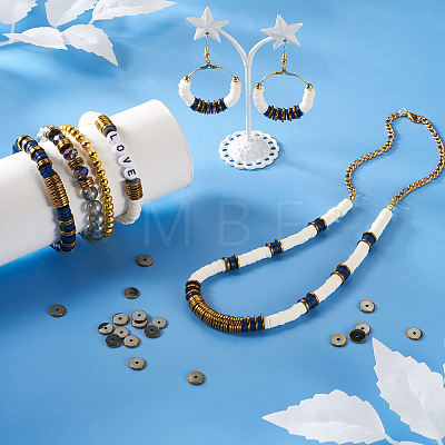 3 Strands 3 Styles Electroplate Non-magnetic Synthetic Hematite Beads Strands G-CW0001-09-1
