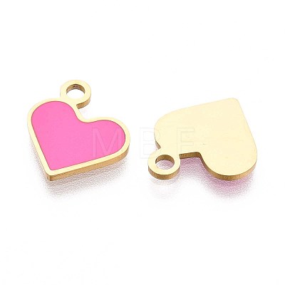 304 Stainless Steel Enamel Charms STAS-L022-483G-01-1