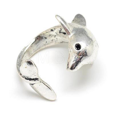 Adjustable Alloy Cuff Finger Rings RJEW-S038-080-1