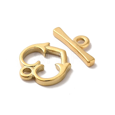 Ion Plating(IP) 304 Stainless Steel Toggle Clasps STAS-H212-26G-1