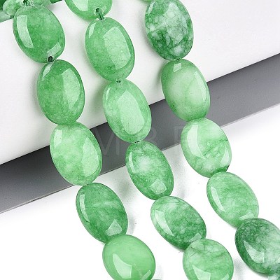 Dyed Natural White Jade Beads Strands G-N370-01A-07-1