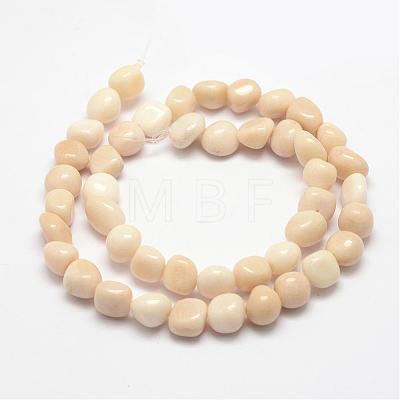 Natural White Jade Beads Strands G-F464-09-1