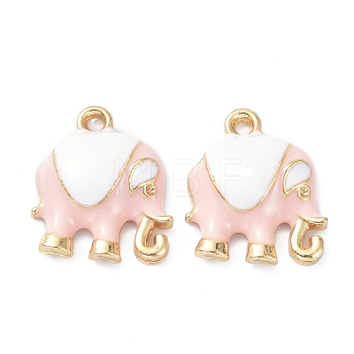 Elephant Alloy Enamel Pendants ENAM-B045-01LG-01-1