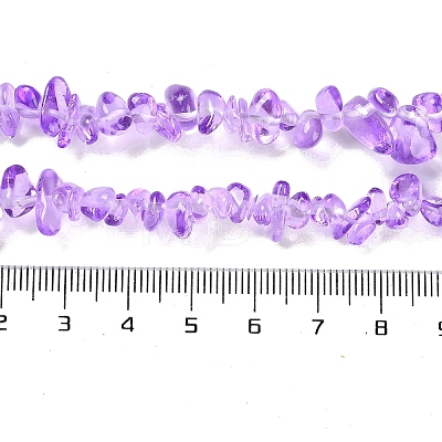 Spray Painted Transparent Glass Beads Strands X-GLAA-P060-01A-12-1