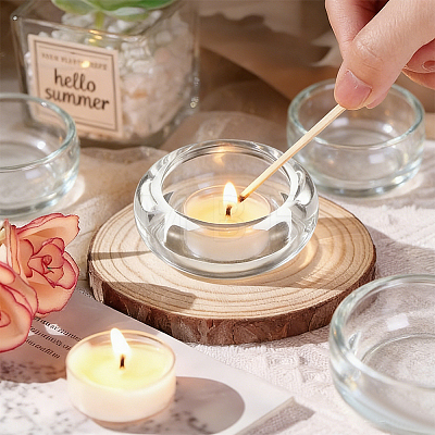 2Pcs Glass Candle Cups AJEW-SC0004-47B-1