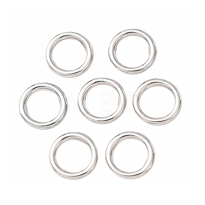 Brass Closed Jump Rings KK-CBA75F9-01-1