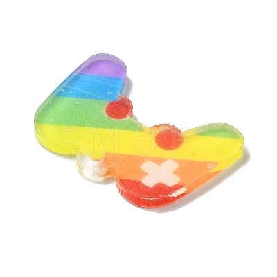 Rainbow Color Pride Acrylic Pendants MACR-O048-01-1