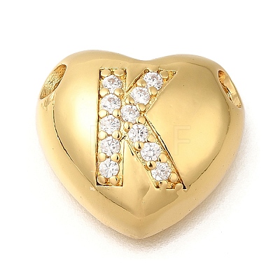 Rack Plating
 Brass Micro Pave Cubic Zirconia Pendants KK-I722-04G-K-1