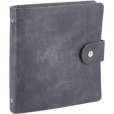5 Inch PU Leather Cover Garden Seed Storage Organizer 2-Ring Binder Album AJEW-SP0004-72B-1