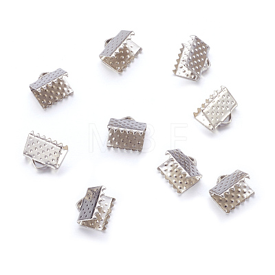Iron Ribbon Crimp Ends E004Y-01-1