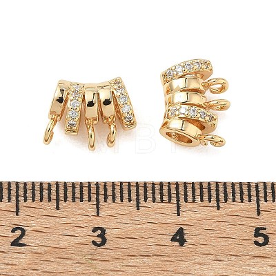 SHEGRACE Brass Micro Pave Cubic Zirconia Pendants XGRQ3D266-482G-1