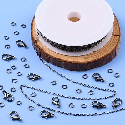 DIY 3m Brass Cable Chain Jewelry Making Kit DIY-YW0005-75B-1