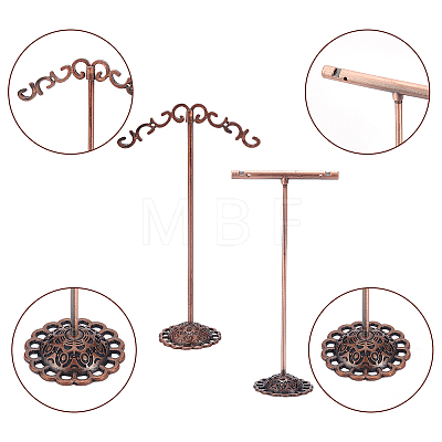 Fingerinspire 2 Sets 2 Style Iron Earring Display Stand EDIS-FG0001-40-1
