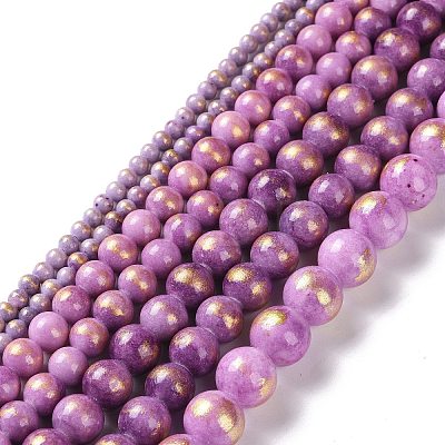 Natural Mashan Jade Beads Strands G-F670-A09-8mm-1