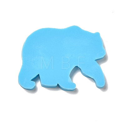 Bear with Flower & Word mama DIY Pendant Silicone Molds SIMO-H004-08-1
