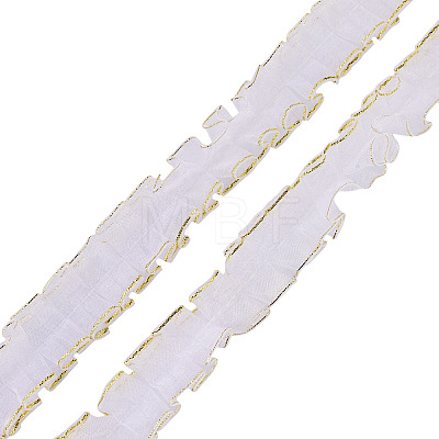 10M Double Layer Polyester Lace Ribbon OCOR-TA0004-14B-1