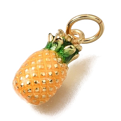 Brass Enamel Pendants KK-G605-13G-02-1