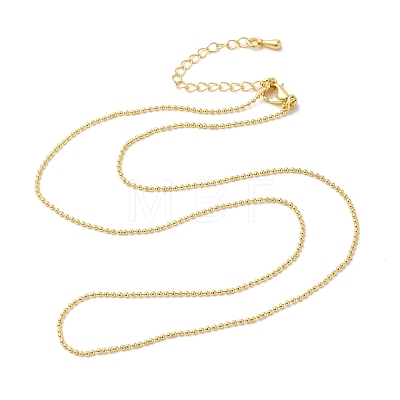 Brass Ball Chain Necklaces LS-NJEW-B119-05G-1