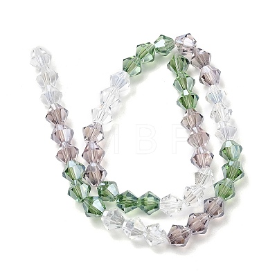 Transparent Gradient Color Glass Beads Strands GLAA-F131-01C-09-1