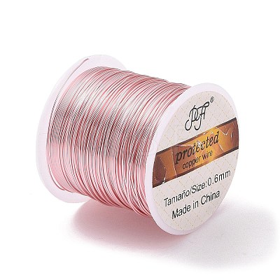 Round Copper Craft Wire Copper Beading Wire CWIR-F001-RG-0.6mm-1