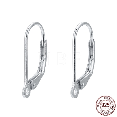 925 Sterling Silver Leverback Earrings Findings STER-M017-01S-1