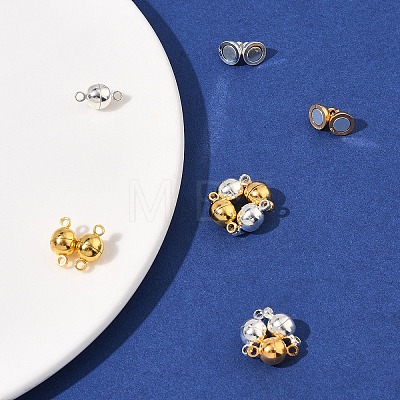 12 Sets 2 Colors Brass Magnetic Clasps KK-FS0001-55A-1
