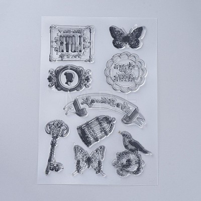 Silicone Stamps X-DIY-L036-C12-1