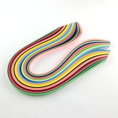 Rectangle 36 Colors Quilling Paper Strips DIY-R041-07-1