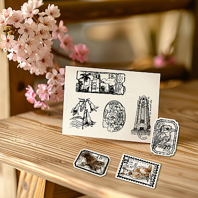 Custom Summer Theme PVC Plastic Clear Stamps DIY-WH0631-0117-1