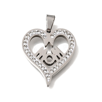 Mother's Day 201 Stainless Steel Pendants SA-CBA5D64-01P-1