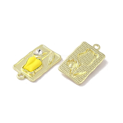 Rack Plating Spray Painted Alloy Pendants FIND-C049-09G-1