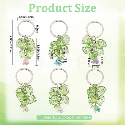 Resin Flower Keychain KEYC-PH01521-1