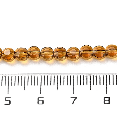 Electroplate Glass Beads Strands EGLA-A040-01F-1