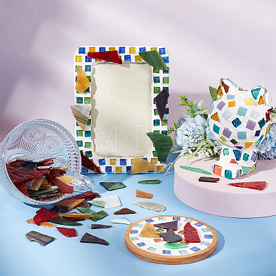Multi-color Glass Mosaic Tiles MOSA-WH0001-03B-1